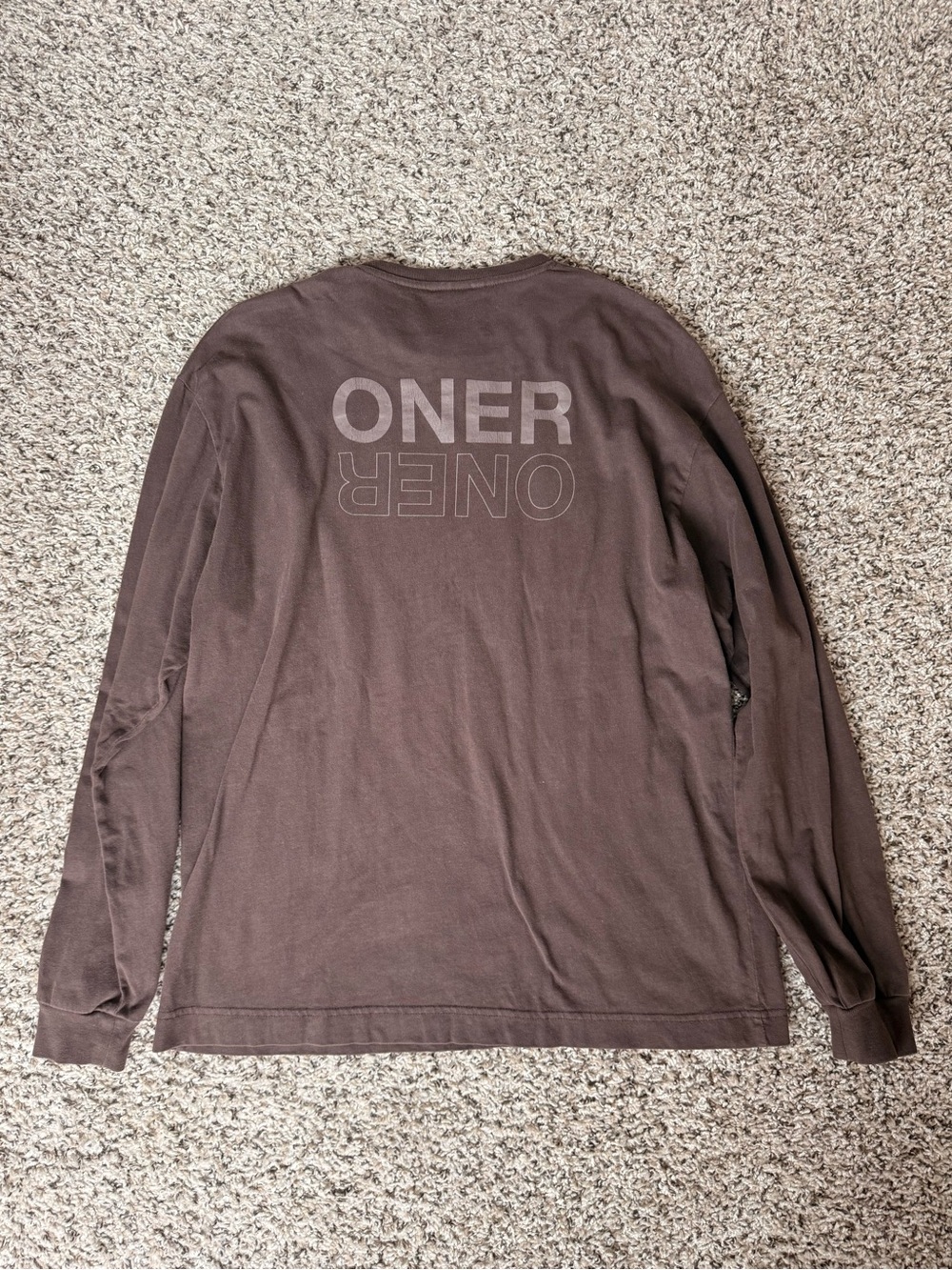 Oner Active Classic Mirror Graphic Oversized Long Sleeve Top - Picture 3 of 3